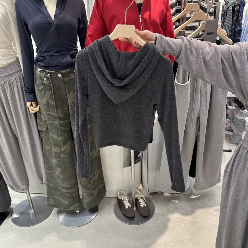 W.FATAL東大門直郵女士新款熱賣人氣衛衣連帽衫羊毛修身W.FATAL衛衣