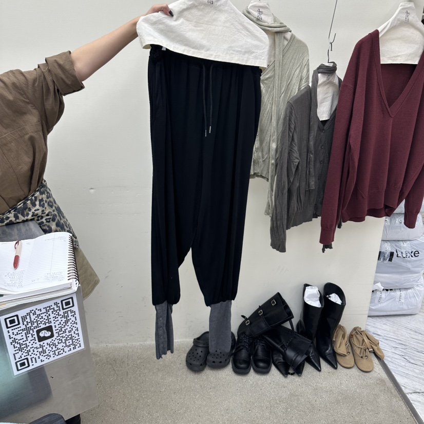 AMOEBA韓國代購女士新款熱賣人氣真品推薦時尚休閑休閑褲AMOEBA休閑褲圖色3