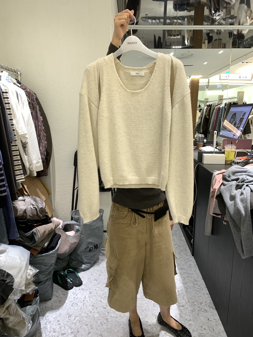 TAERI東大門實拍女士新款人氣時尚推薦休閑熱賣真品套裝羊絨TAERI/CEDARWOOD套裝圖色1