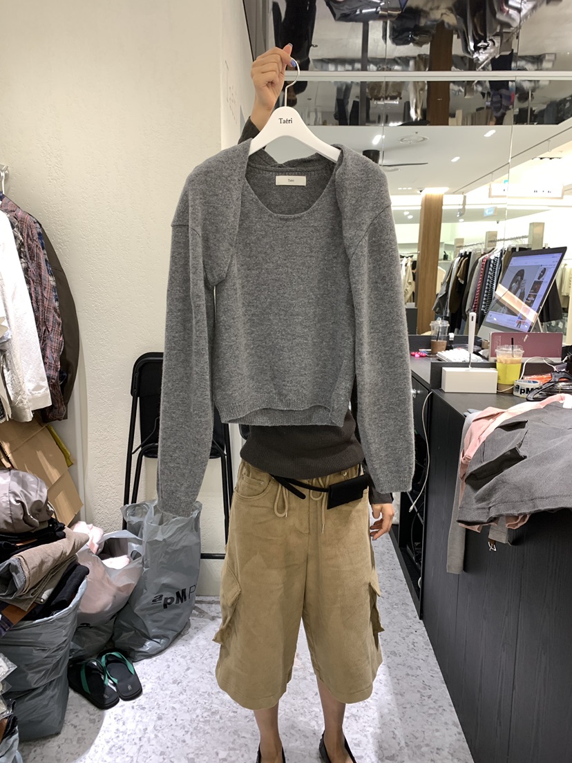 TAERI東大門實拍女士新款人氣時尚推薦休閑熱賣真品套裝羊絨TAERI/CEDARWOOD套裝圖色2