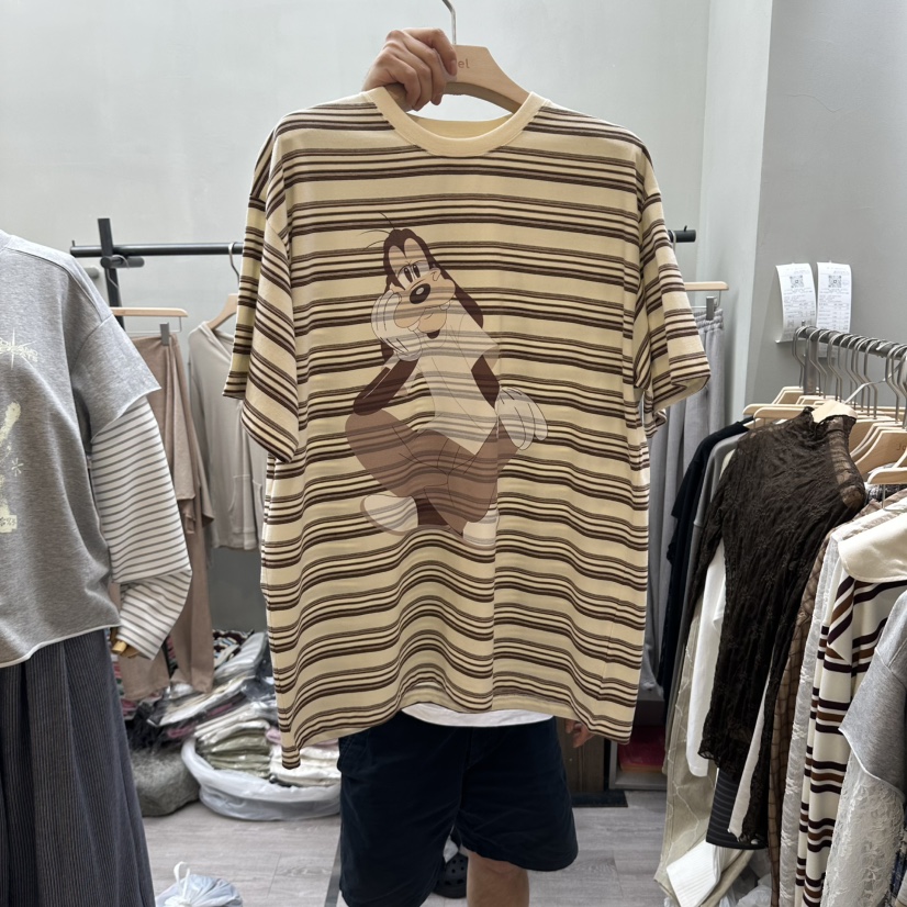 STICK WITH東大門直郵女士新品真品推薦休閑時尚人氣T恤STICK WITHT恤圖色1