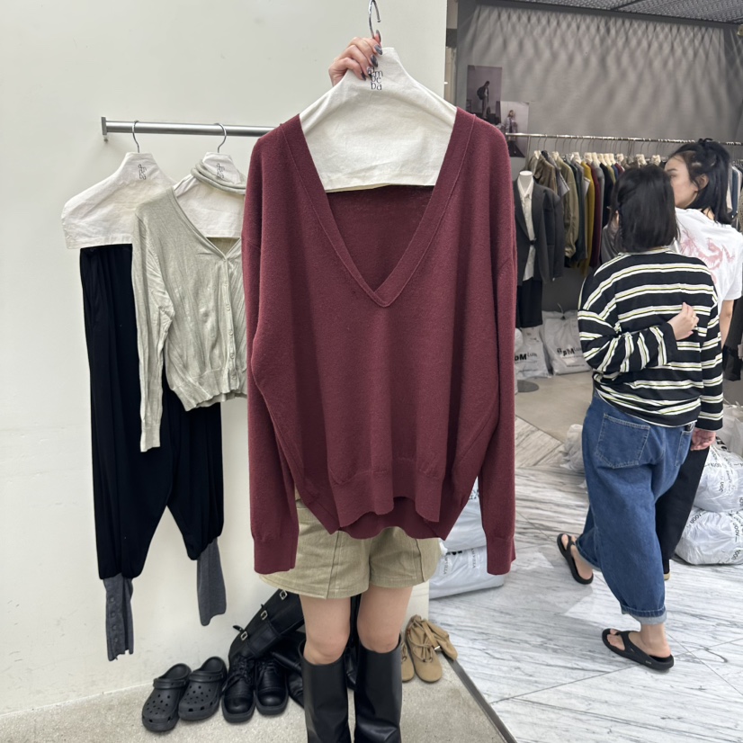 AMOEBA韓國直郵女裝新品時尚熱賣推薦人氣真品休閑針織衫AMOEBA針織衫圖色1