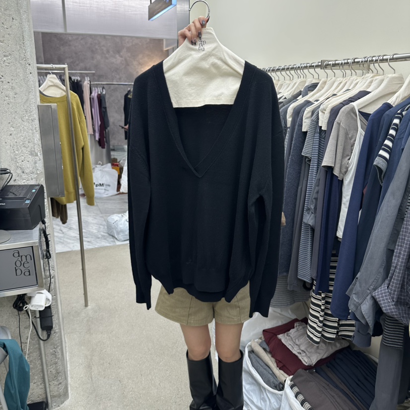 AMOEBA韓國直郵女裝新品時尚熱賣推薦人氣真品休閑針織衫AMOEBA針織衫圖色5