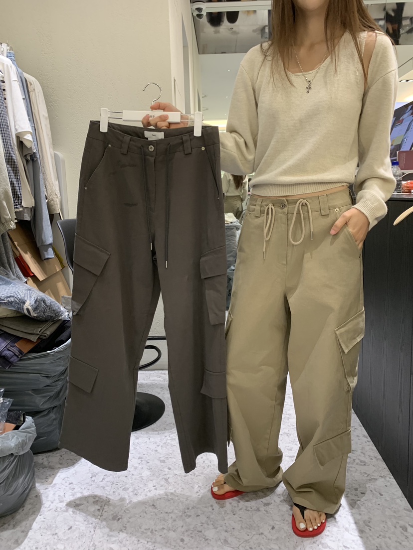 TAERI東大門直郵女裝新品真品休閑熱賣時尚休閑褲雙口袋水洗TAERI/CEDARWOOD休閑褲