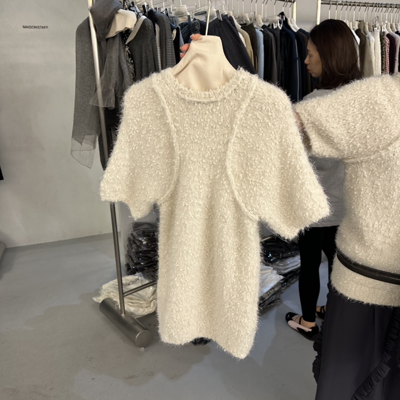 DOUBLE STANDARD/LE SMOKING/MAISONSTAFF韓國代購女裝新品真品毛衣MAISONSTAFF毛衣