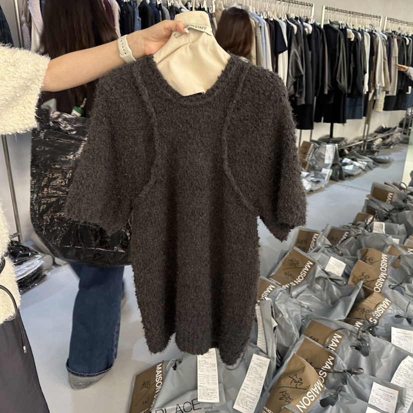 DOUBLE STANDARD/LE SMOKING/MAISONSTAFF韓國代購女裝新品真品毛衣MAISONSTAFF毛衣圖色2