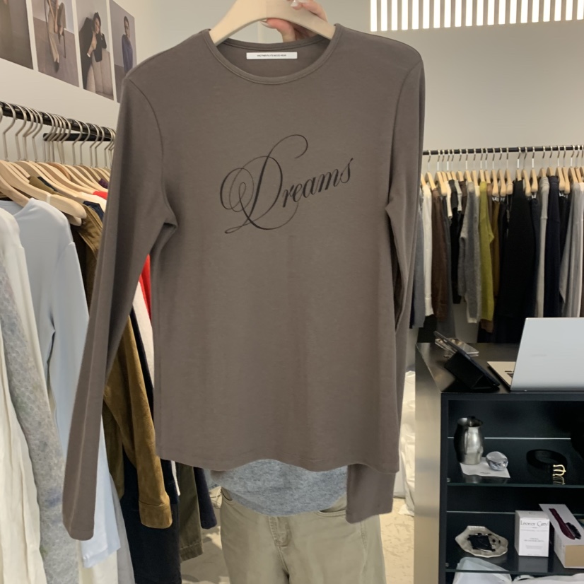 PLATE韓國直郵女士新品推薦時尚休閑人氣真品熱賣長袖T恤ANOTHER PLATE MOOD WEAR長袖T恤圖色2