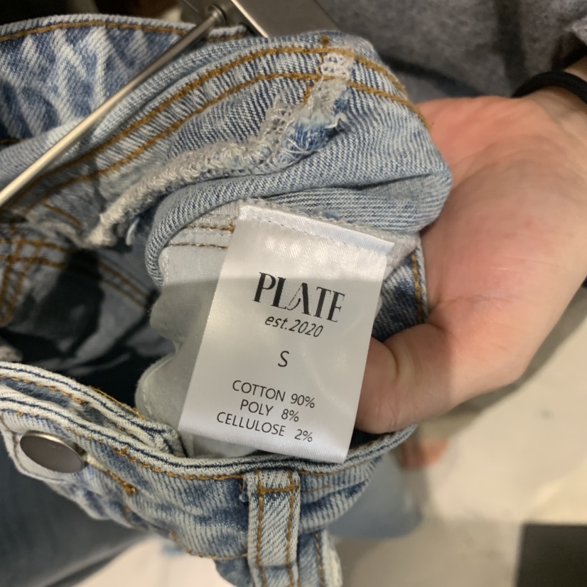 PLATE韓國直郵女裝新品推薦人氣熱賣真品休閑時尚牛仔褲ANOTHER PLATE MOOD WEAR牛仔褲