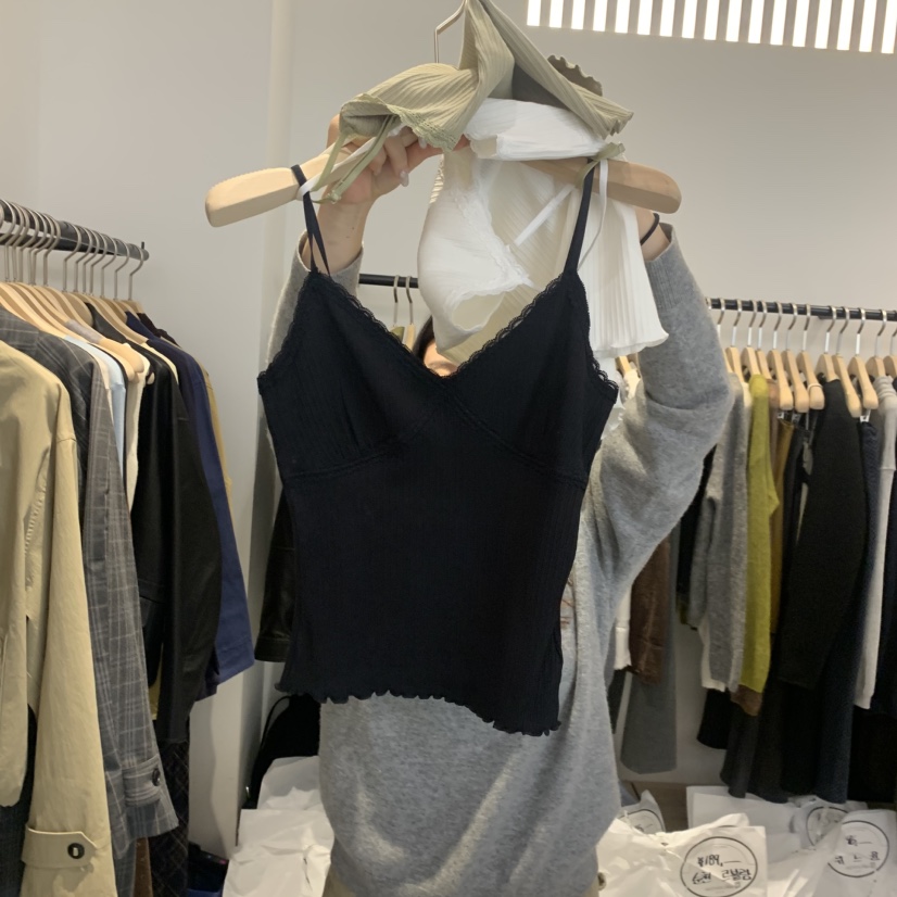 PLATE東大門直郵女士新款時尚真品人氣熱賣休閑推薦吊帶背心ANOTHER PLATE MOOD WEAR吊帶/背心圖色3