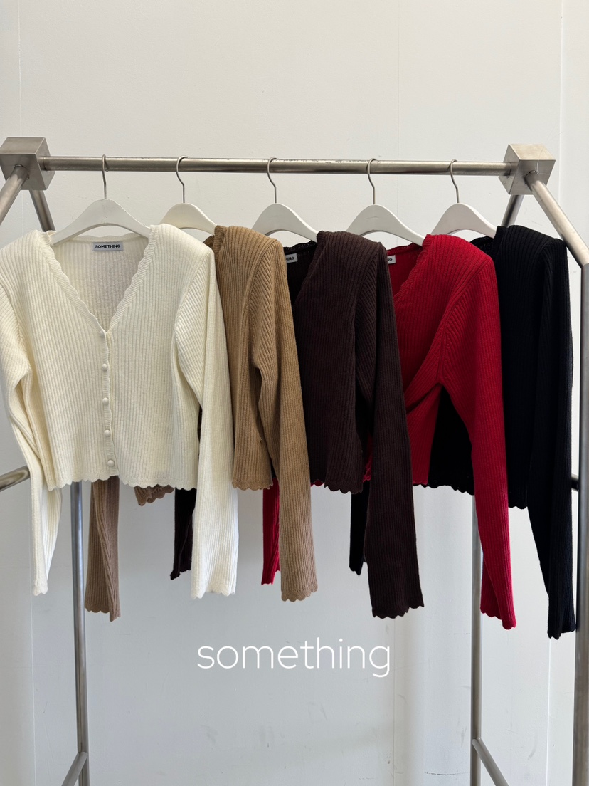 SOMETHING-L/FANCY東大門直郵女裝新品時尚休閑開衫羊絨SOMETHING-L/FANCY開衫