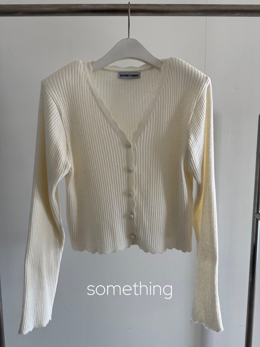 SOMETHING-L/FANCY東大門直郵女裝新品時尚休閑開衫羊絨SOMETHING-L/FANCY開衫圖色2