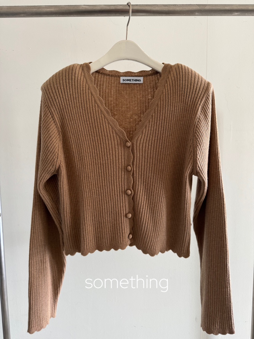 SOMETHING-L/FANCY東大門直郵女裝新品時尚休閑開衫羊絨SOMETHING-L/FANCY開衫圖色3