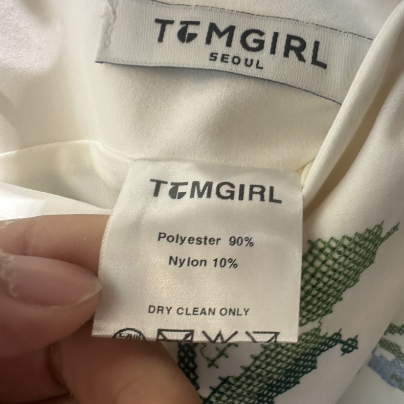 TOMGIRL東大門實拍女裝新款推薦休閑真品時尚人氣裙褲刺繡TOMGIRL裙褲