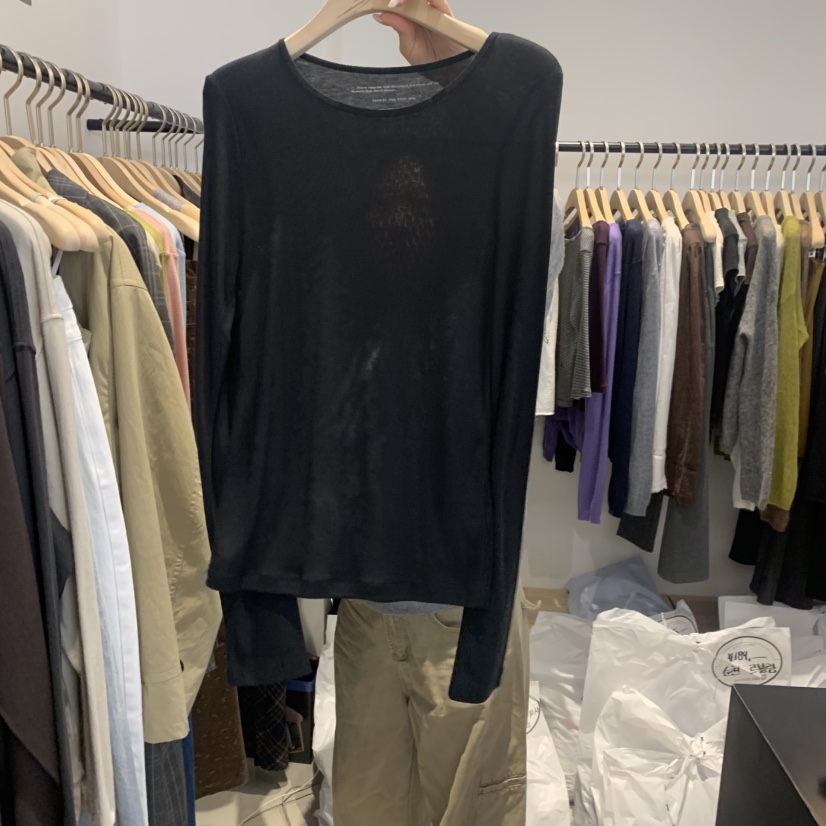 PLATE韓國直郵女士新款真品休閑時尚人氣推薦熱賣長袖T恤ANOTHER PLATE MOOD WEAR長袖T恤圖色5