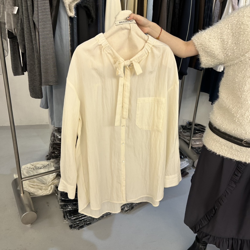 DOUBLE STANDARD/LE SMOKING/MAISONSTAFF東大門代購女士新品推薦襯衫蕾絲衫MAISONSTAFF襯衫/蕾絲衫圖色1