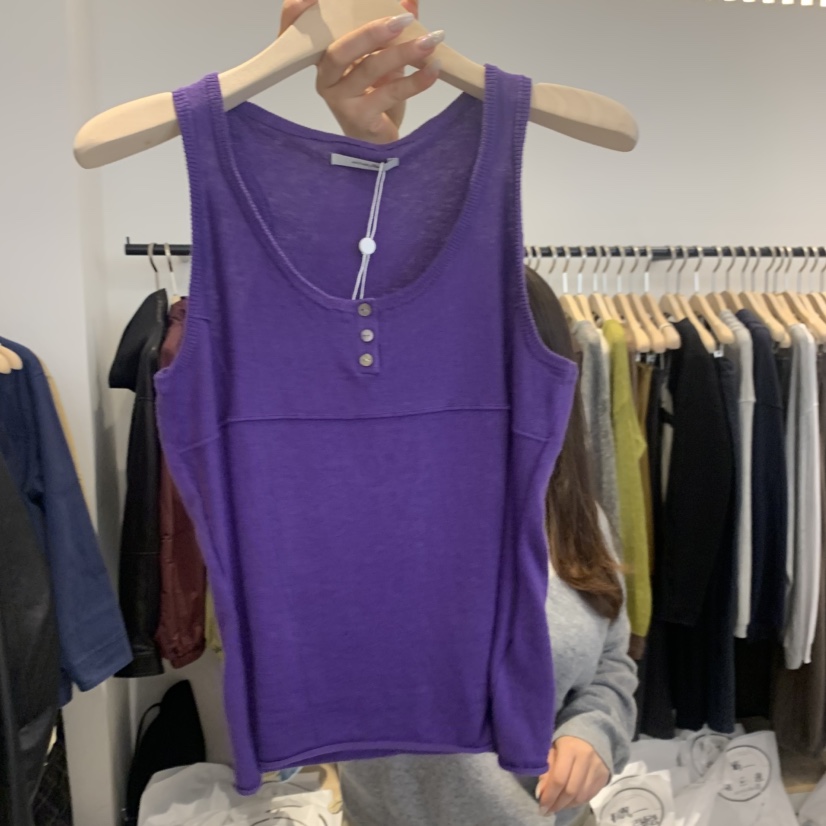 PLATE東大門代購女士新款人氣時尚休閑熱賣推薦真品吊帶背心ANOTHER PLATE MOOD WEAR吊帶/背心圖色1