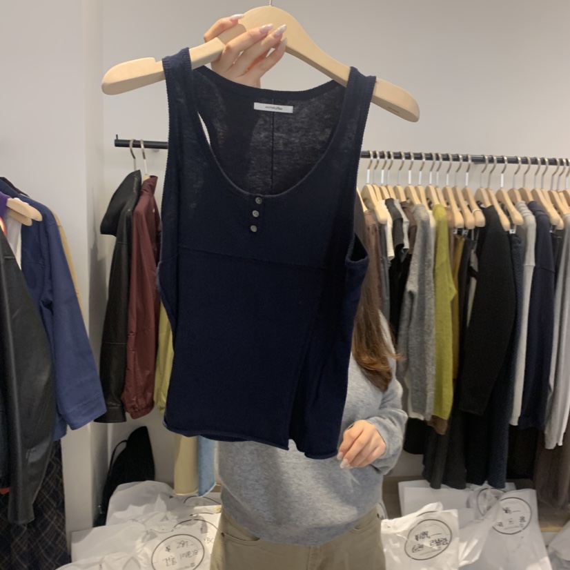 PLATE東大門代購女士新款人氣時尚休閑熱賣推薦真品吊帶背心ANOTHER PLATE MOOD WEAR吊帶/背心圖色4
