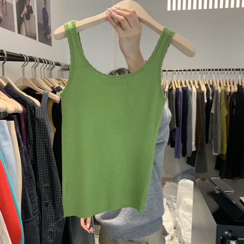 PLATE韓國代購女裝新款熱賣真品時尚推薦休閑人氣吊帶背心ANOTHER PLATE MOOD WEAR吊帶/背心