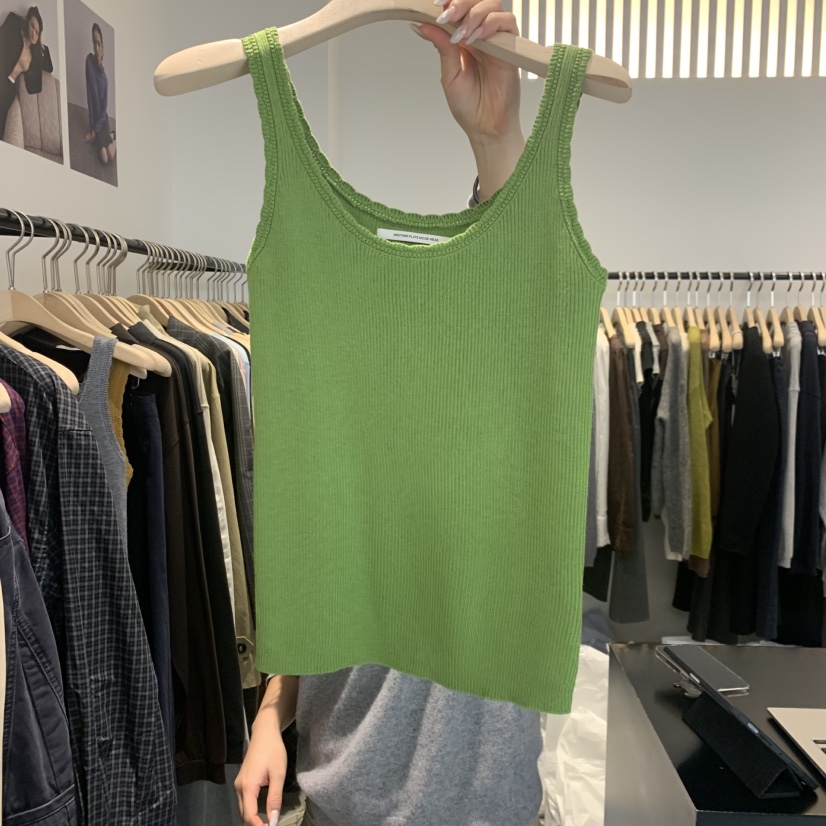 PLATE韓國代購女裝新款熱賣真品時尚推薦休閑人氣吊帶背心ANOTHER PLATE MOOD WEAR吊帶/背心圖色1