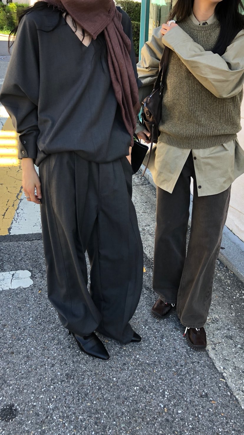 OVER RICH韓國直郵女士新款時尚熱賣人氣休閑推薦休閑褲OVER RICH休閑褲