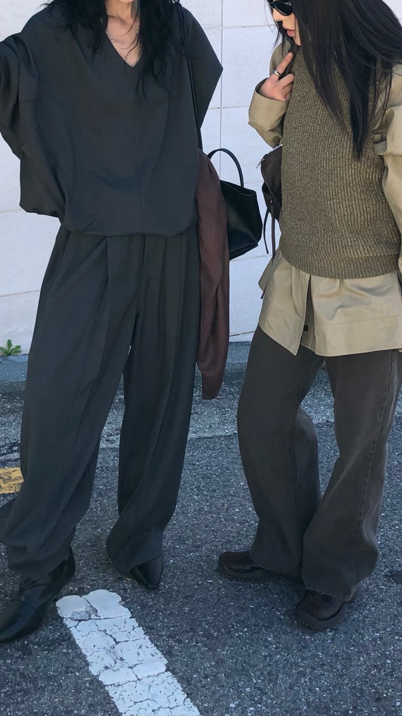 OVER RICH韓國直郵女士新款時尚熱賣人氣休閑推薦休閑褲OVER RICH休閑褲
