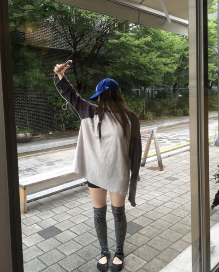 FARMERS MARKET韓國直郵女士新款休閑推薦T恤男女同款插肩FARMERS MARKETT恤
