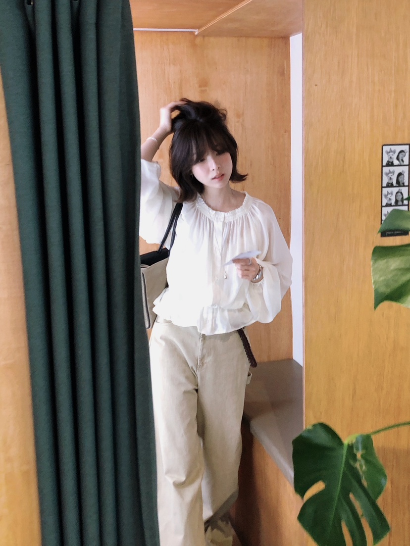 ERUME東大門代購女裝新款人氣休閑真品熱賣推薦襯衫蕾絲衫ERUME襯衫/蕾絲衫