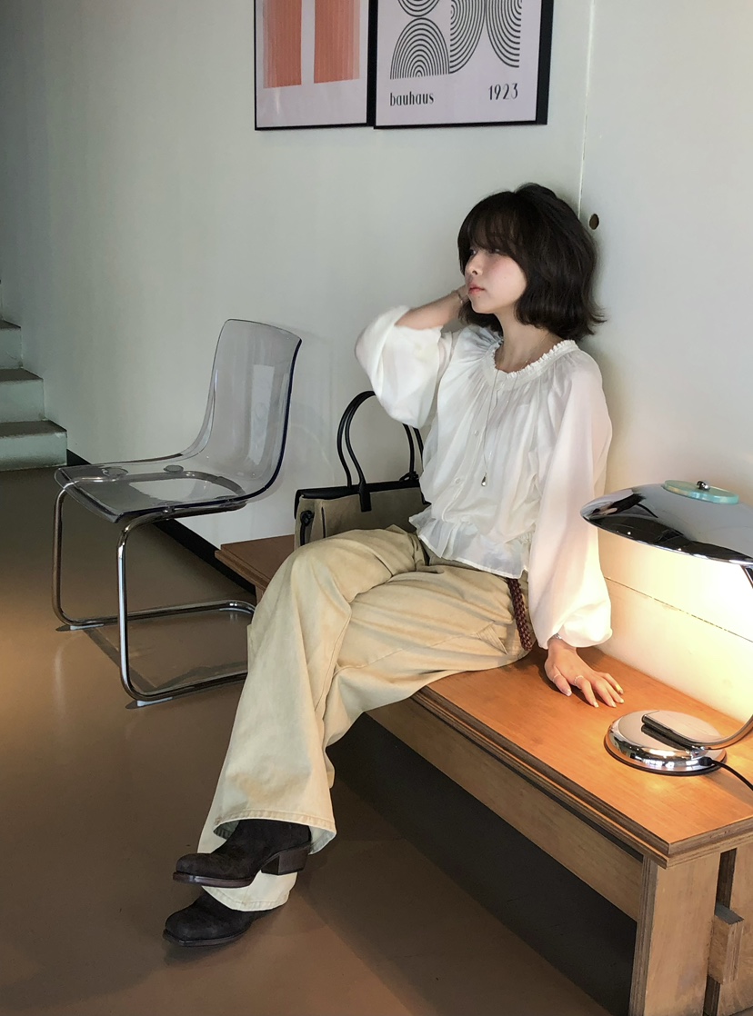 ERUME東大門代購女裝新款人氣休閑真品熱賣推薦襯衫蕾絲衫ERUME襯衫/蕾絲衫