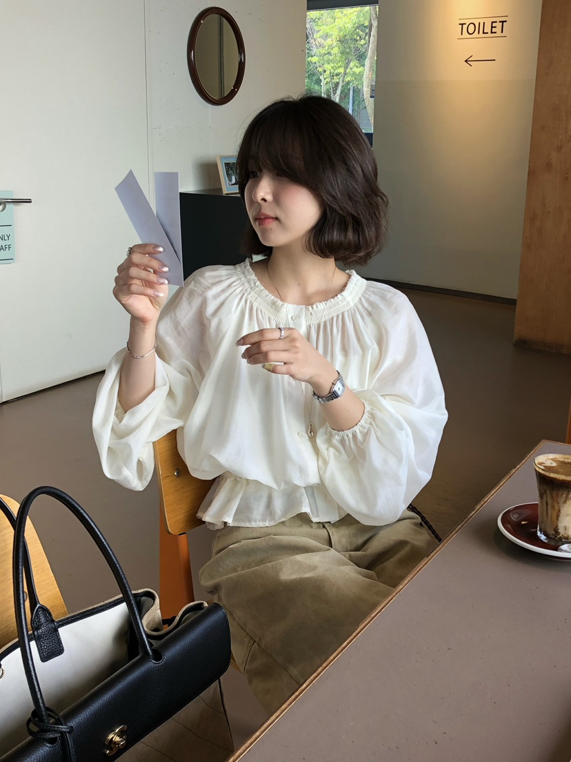 ERUME東大門代購女裝新款人氣休閑真品熱賣推薦襯衫蕾絲衫ERUME襯衫/蕾絲衫