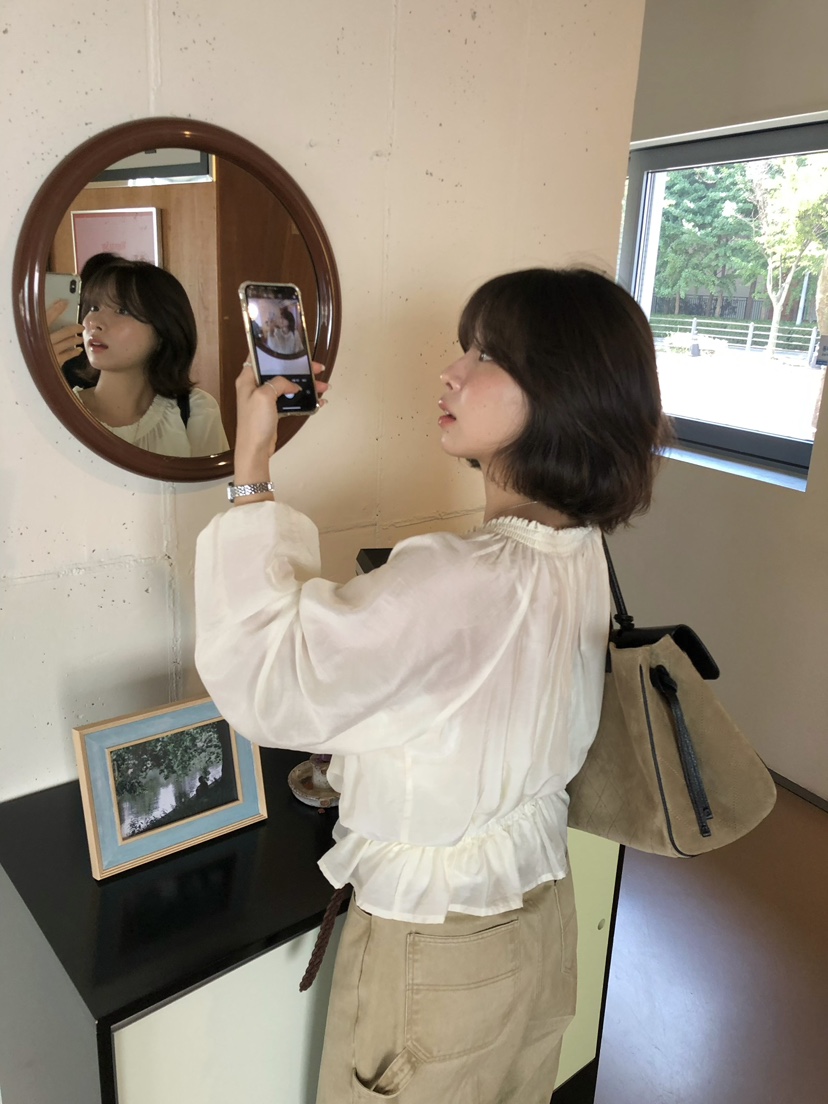 ERUME東大門代購女裝新款人氣休閑真品熱賣推薦襯衫蕾絲衫ERUME襯衫/蕾絲衫