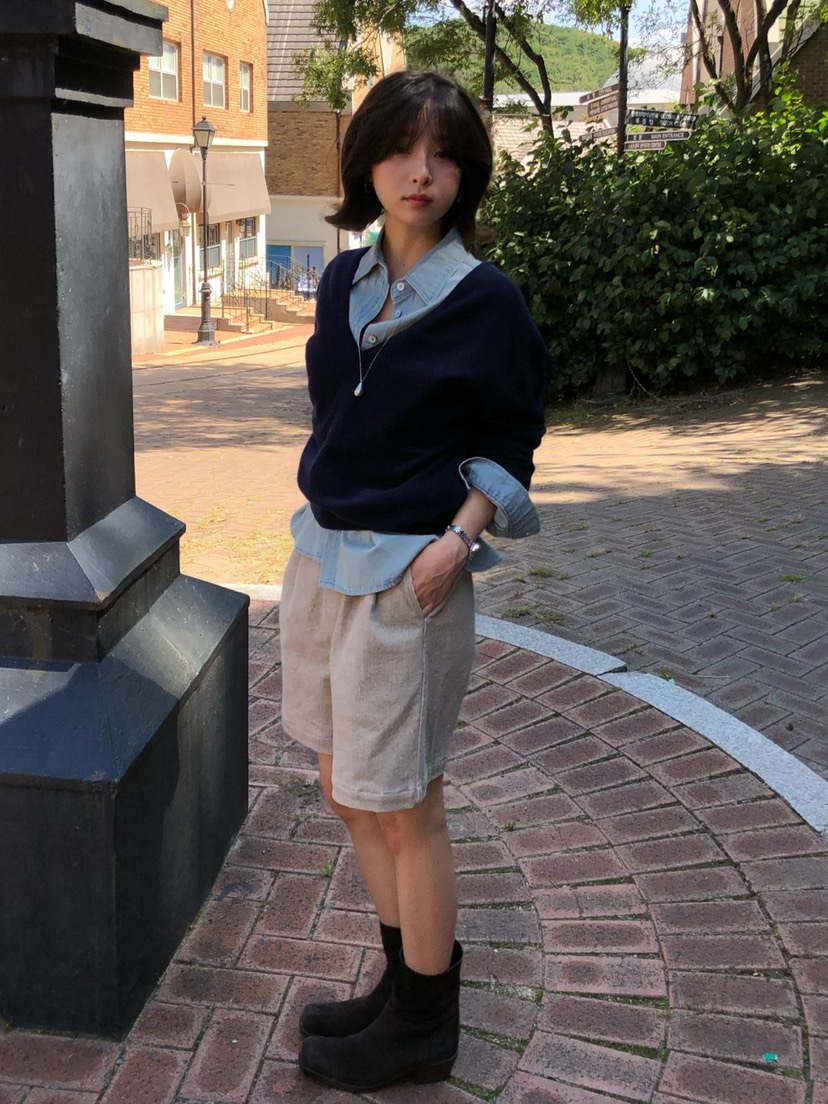 ERUME韓國代購女士新品人氣休閑熱賣職業時尚真品短褲燈芯絨ERUME短褲