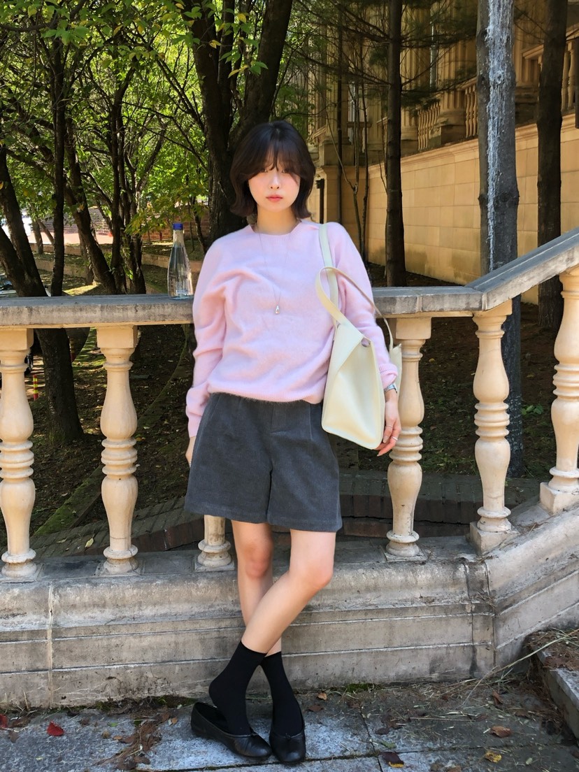 ERUME韓國代購女士新品人氣休閑熱賣職業時尚真品短褲燈芯絨ERUME短褲