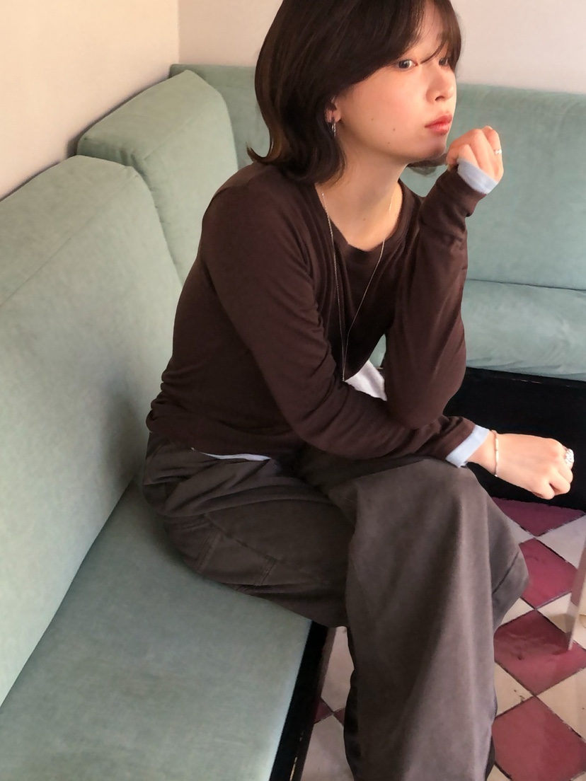 ERUME韓國直郵女裝新品推薦職業休閑人氣熱賣真品長袖T恤ERUME長袖T恤