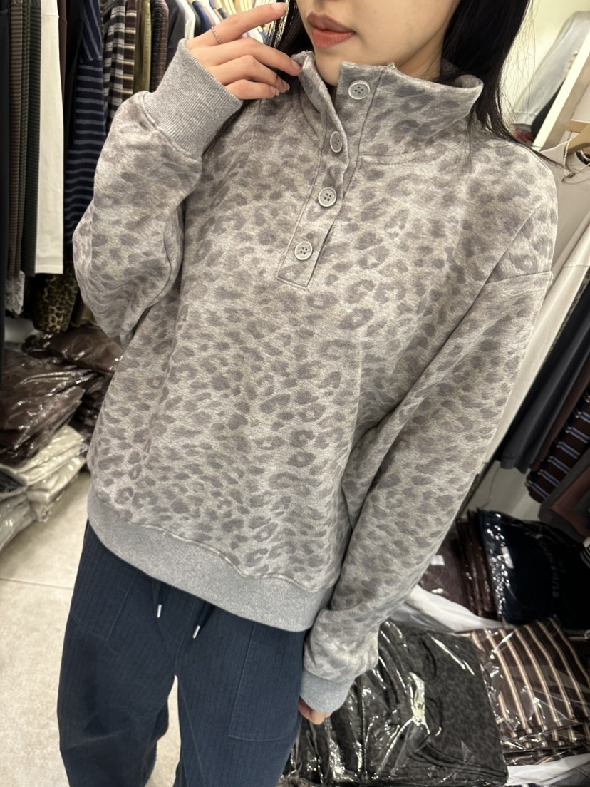 CELLI東大門代購女裝新品人氣時尚真品休閑熱賣職業衛衣豹紋CELLI衛衣