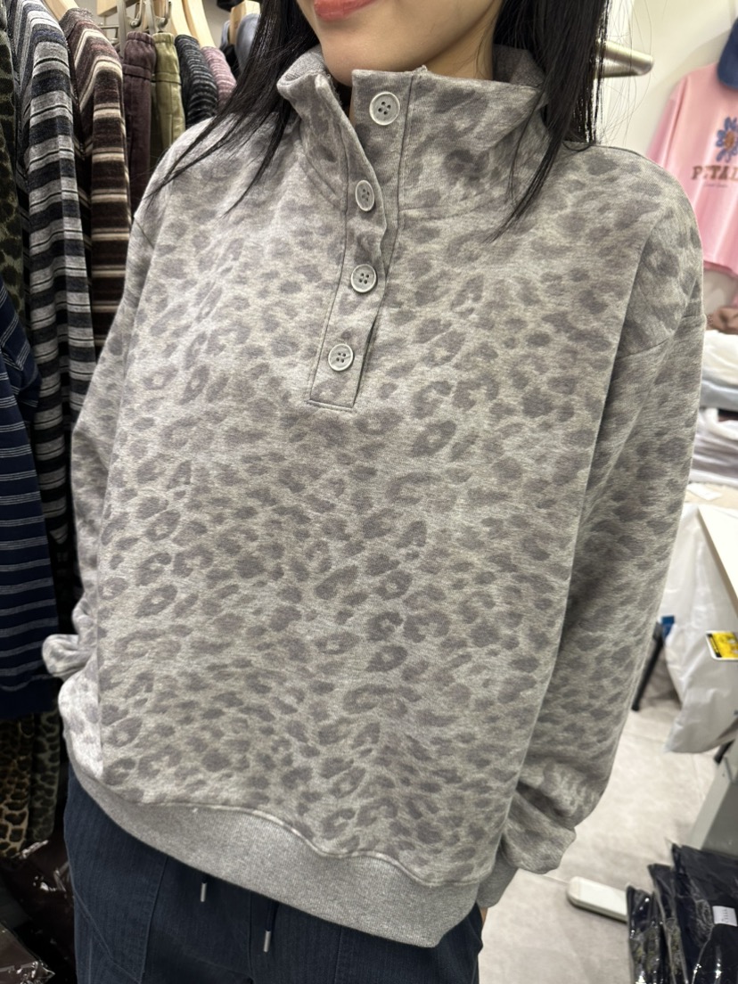 CELLI東大門代購女裝新品人氣時尚真品休閑熱賣職業衛衣豹紋CELLI衛衣