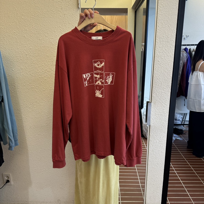 CHOI-L韓國直郵女裝新品人氣推薦真品熱賣時尚職業長袖T恤CHOI長袖T恤圖色2