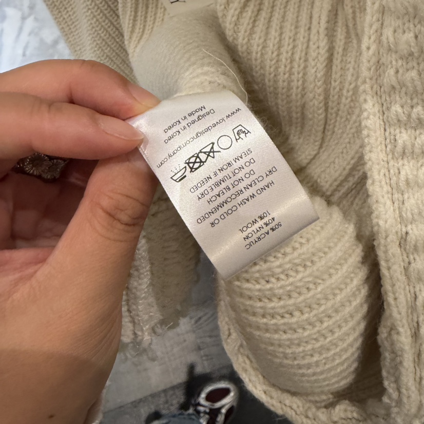 MORE THAN YESTERDAY/LOVE YOU SO MUCH東大門實拍女裝新款休閑毛衣MORE THAN YESTERDAY毛衣