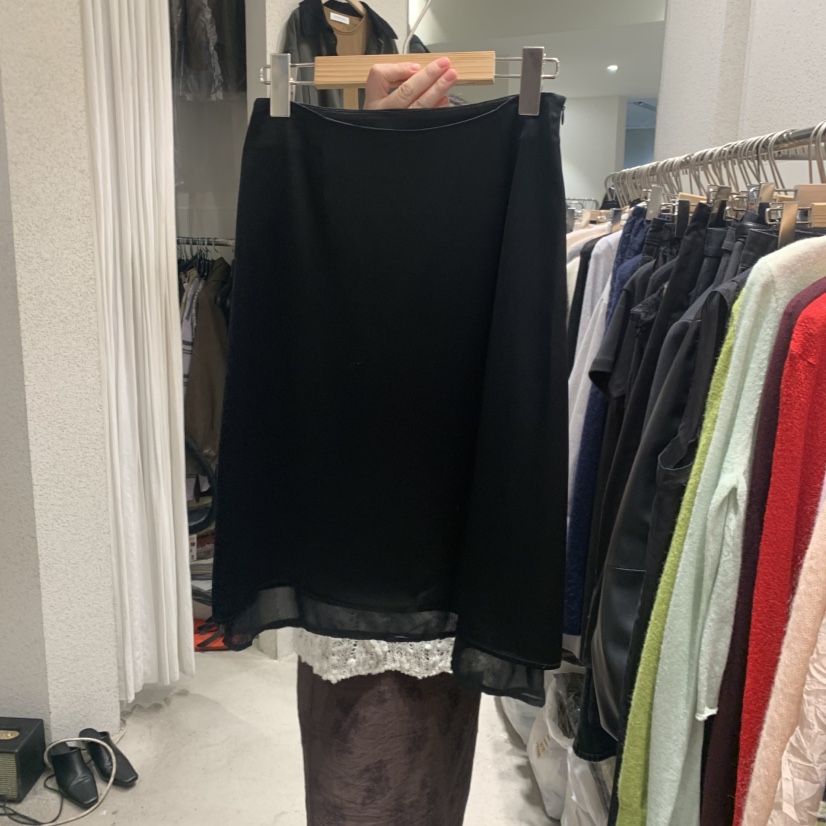 SSENIQUE東大門代購女裝新品時尚真品推薦半身裙中短裙緞面SSENIQUE半身裙/中短裙