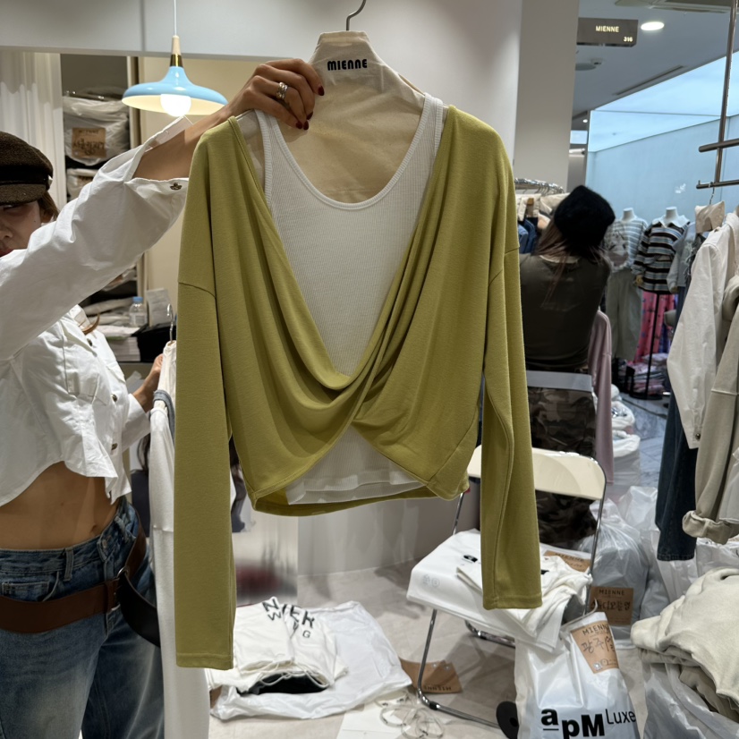 MIENNE東大門代購女裝新款時尚熱賣人氣職業真品長袖T恤不含MIENNE長袖T恤圖色2