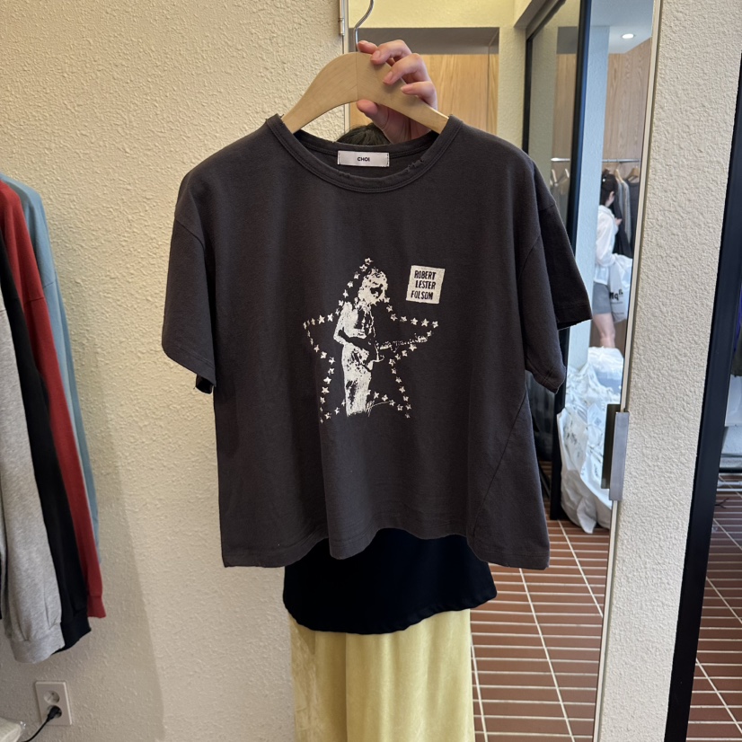 CHOI-L韓國直郵女士新品休閑職業人氣時尚熱賣推薦真品T恤CHOIT恤圖色4