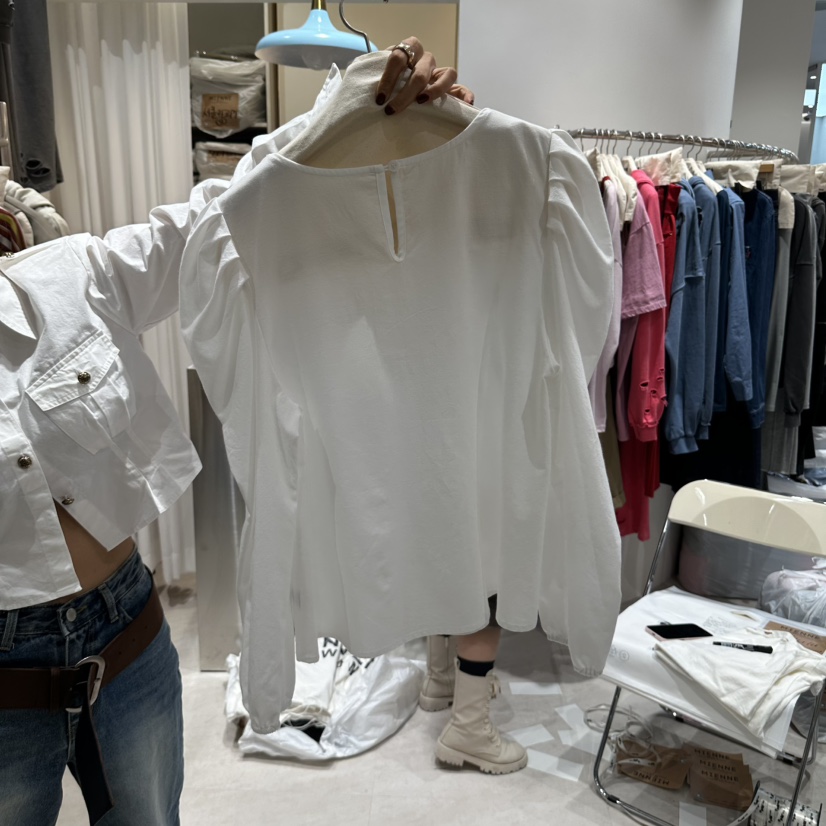 MIENNE韓國直郵女裝新款休閑推薦真品人氣職業襯衫蕾絲衫MIENNE襯衫/蕾絲衫