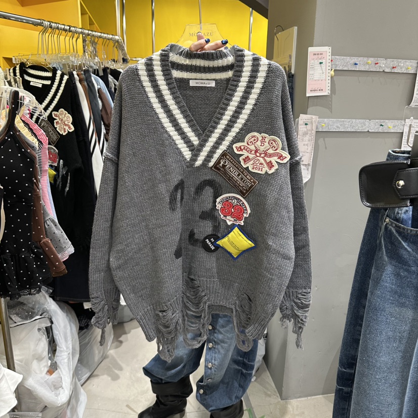 MOMAZU韓國代購女士新款推薦時尚休閑人氣真品熱賣職業毛衣MOMAZU毛衣圖色2