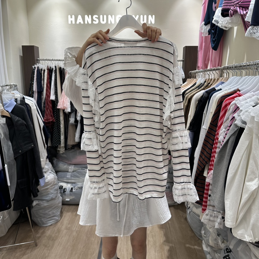 HANSUNGHYUN東大門直郵女士新款熱賣休閑人氣推薦襯衫蕾絲衫HANSUNGHYUN襯衫/蕾絲衫