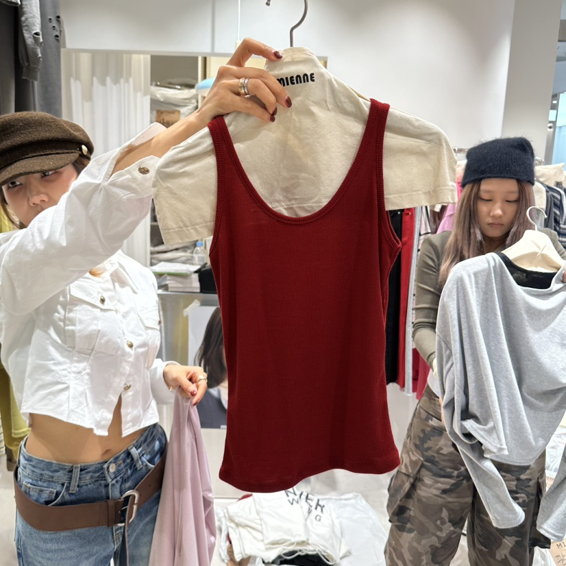 MIENNE東大門直郵女裝新款人氣推薦休閑時尚熱賣吊帶背心MIENNE吊帶/背心圖色2