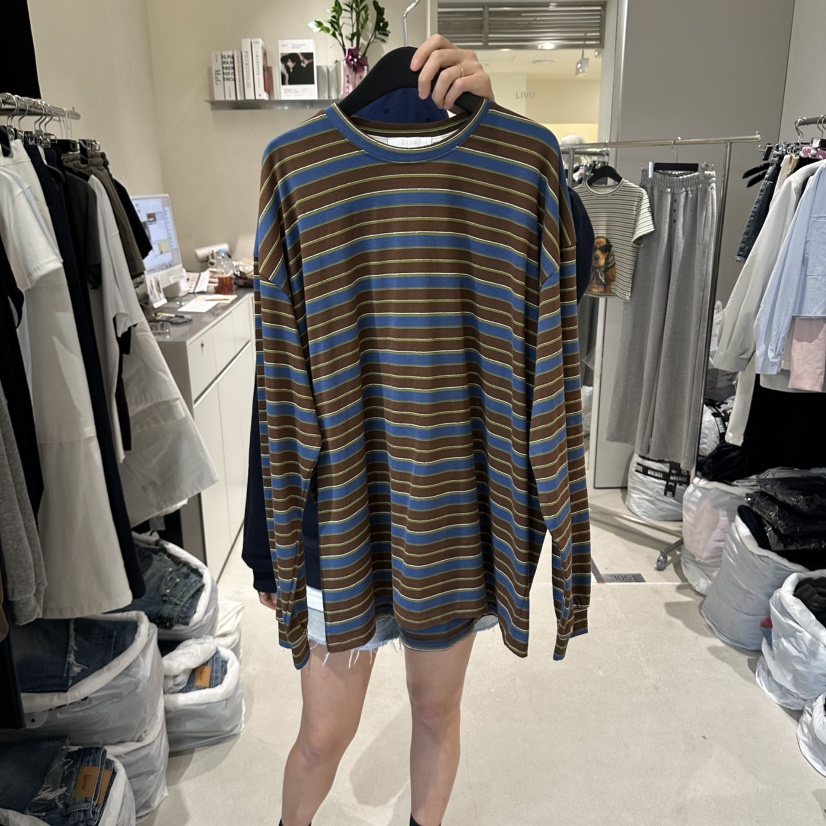 LIVU/MEMO CLASSIC東大門直郵女裝新品時尚長袖T恤寬松LIVU/MEMO CLASSIC長袖T恤圖色2
