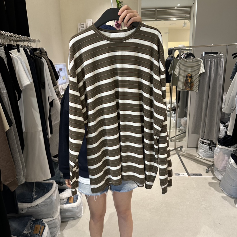 LIVU/MEMO CLASSIC東大門直郵女裝新品時尚長袖T恤寬松LIVU/MEMO CLASSIC長袖T恤圖色3