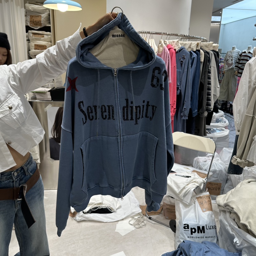 MIENNE韓國直郵女裝新款真品時尚推薦人氣休閑衛衣連帽衫MIENNE衛衣圖色3