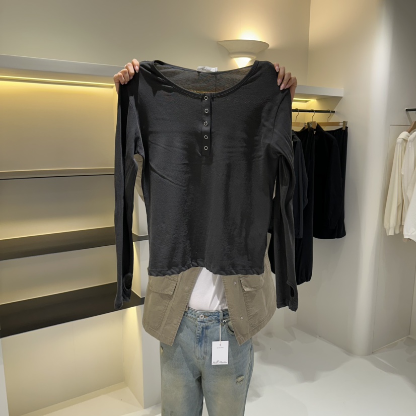 STILL MATTER韓國直郵女士新品時尚熱賣人氣長袖T恤不含Still Matter長袖T恤圖色3