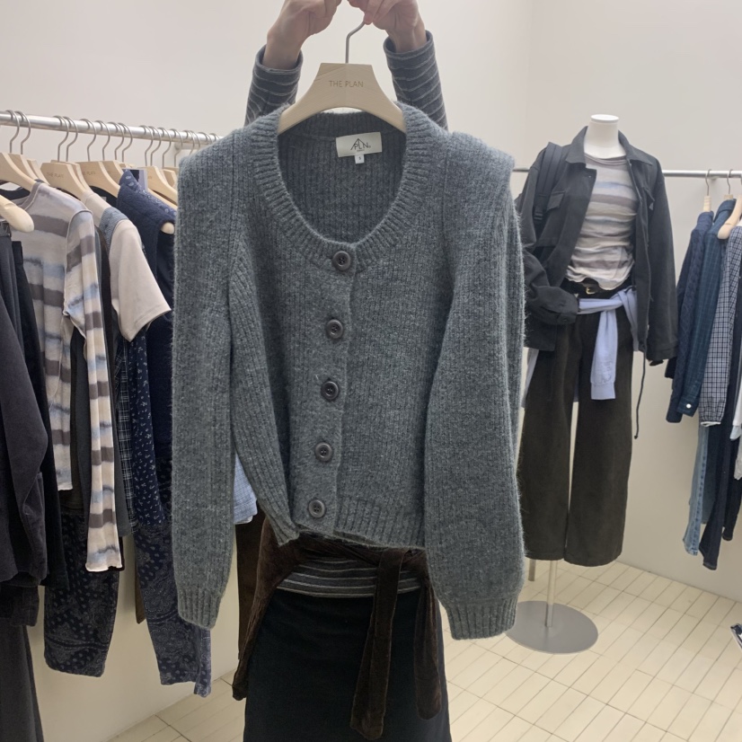 THEPLAN東大門實拍女裝新款人氣真品休閑時尚熱賣推薦毛衣THE PLAN毛衣圖色1