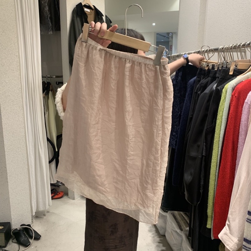 SSENIQUE東大門直郵女裝新品熱賣真品推薦半身裙中短裙褶皺SSENIQUE半身裙/中短裙圖色1
